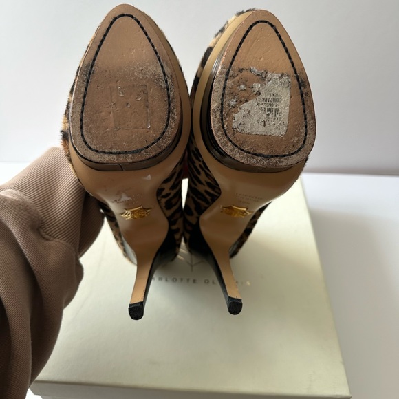 Charlotte Olympia Polly in Leopard, size 39.5 - Picture 6 of 8